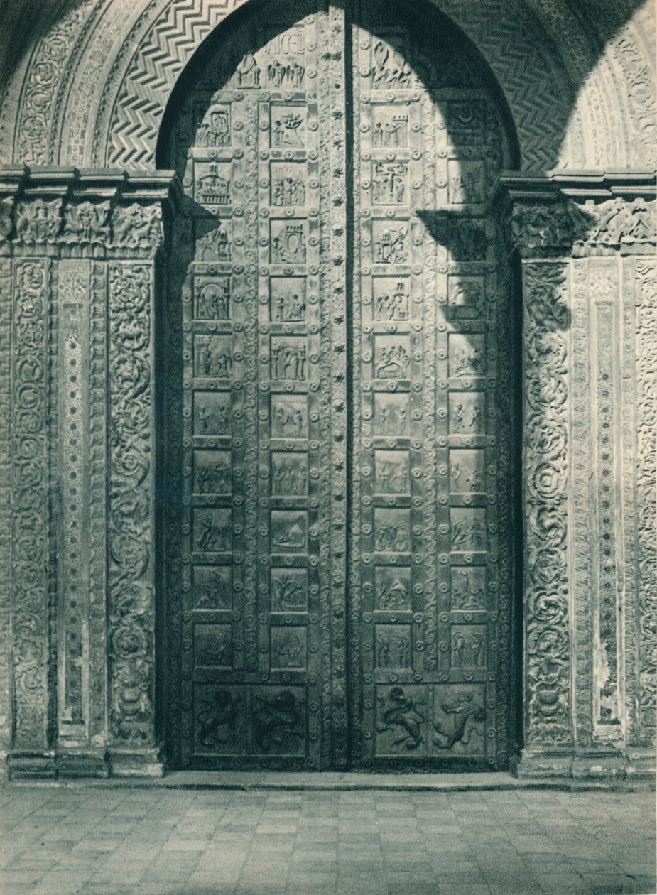 Dørene til Monreale Cathedral, Sicilien, Italien, 1927 af Eugen Poppel