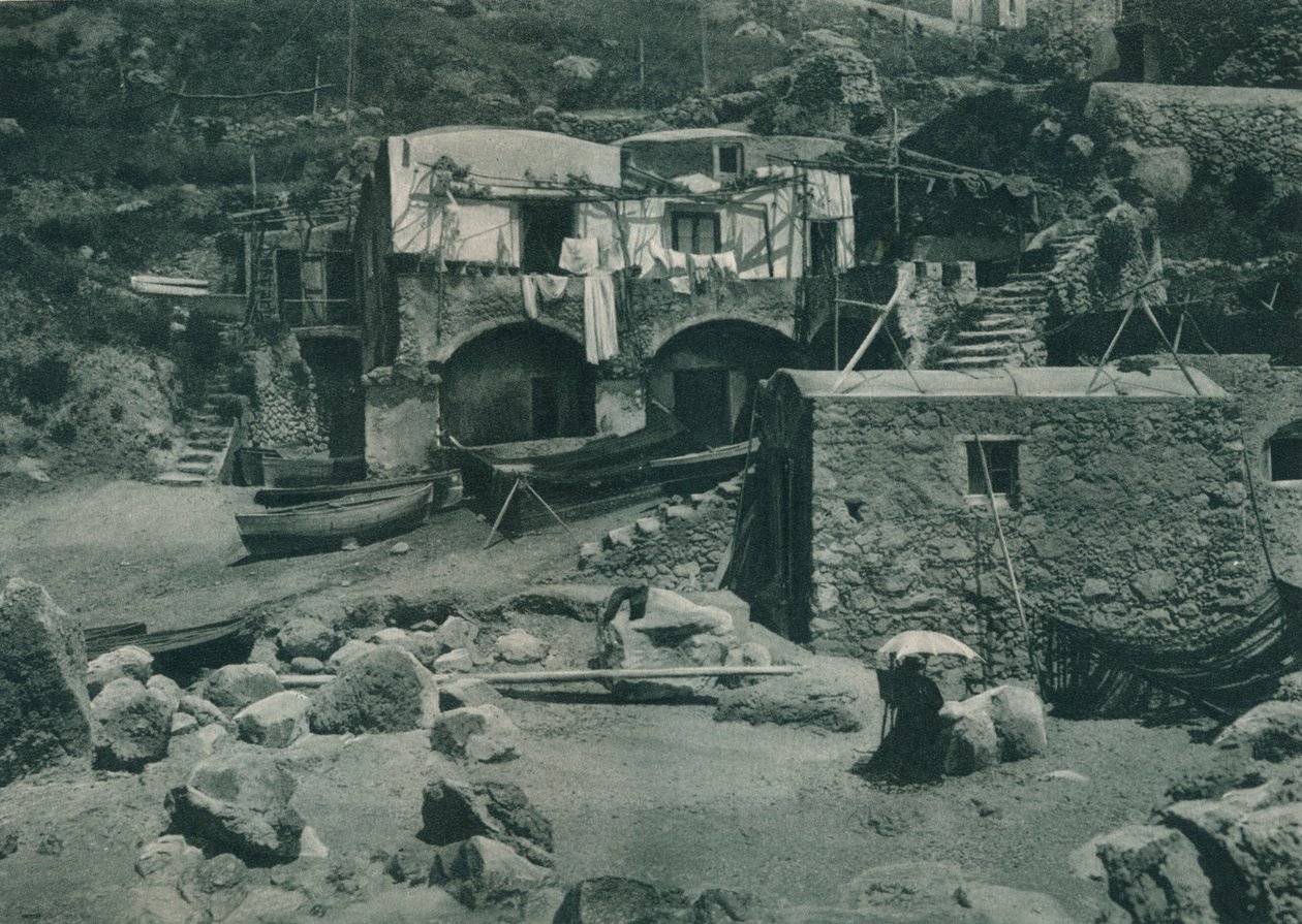 Hus på Marina Grande, Capri, Italien, 1927 af Eugen Poppel