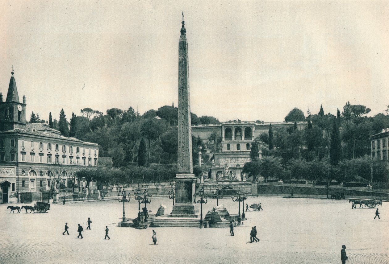 Piazza del Popolo og Pincian Hill, Rom, Italien, 1927 af Eugen Poppel