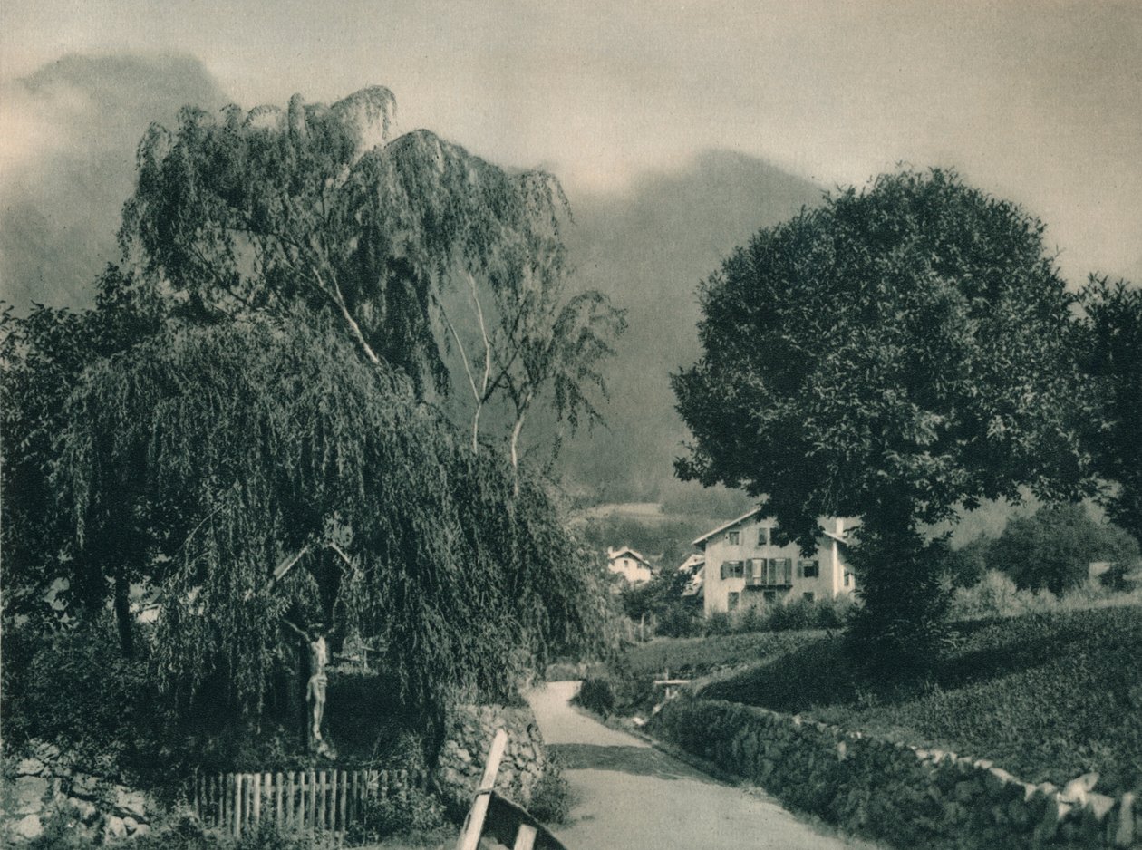 Vejen til Tyrol Slot, Merano, Sydtyrol, Italien, 1927 af Eugen Poppel