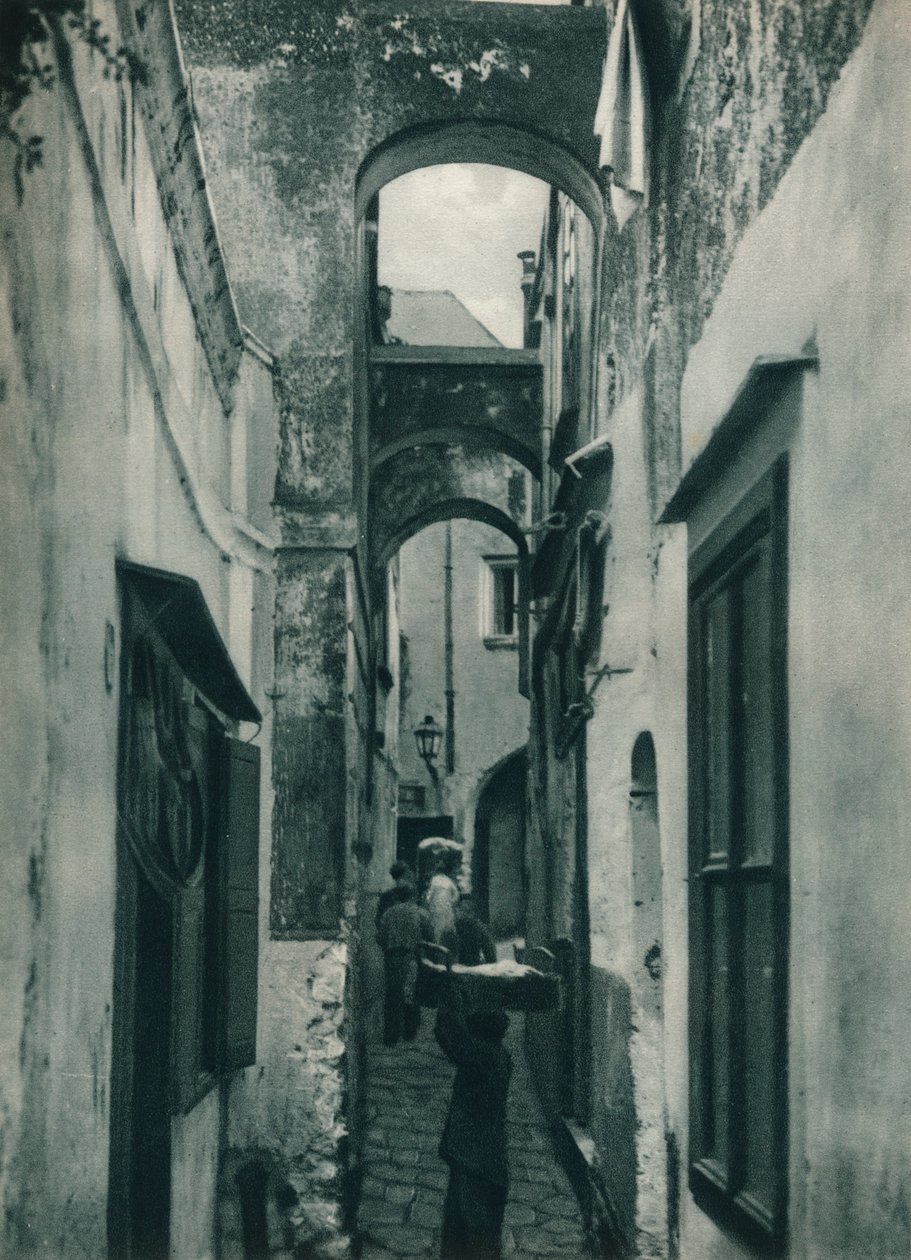 Street of Capri, Italien, 1927 af Eugen Poppel