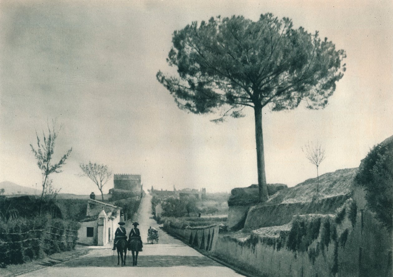 Via Appia Appian Way, Rom, Italien, 1927 af Eugen Poppel