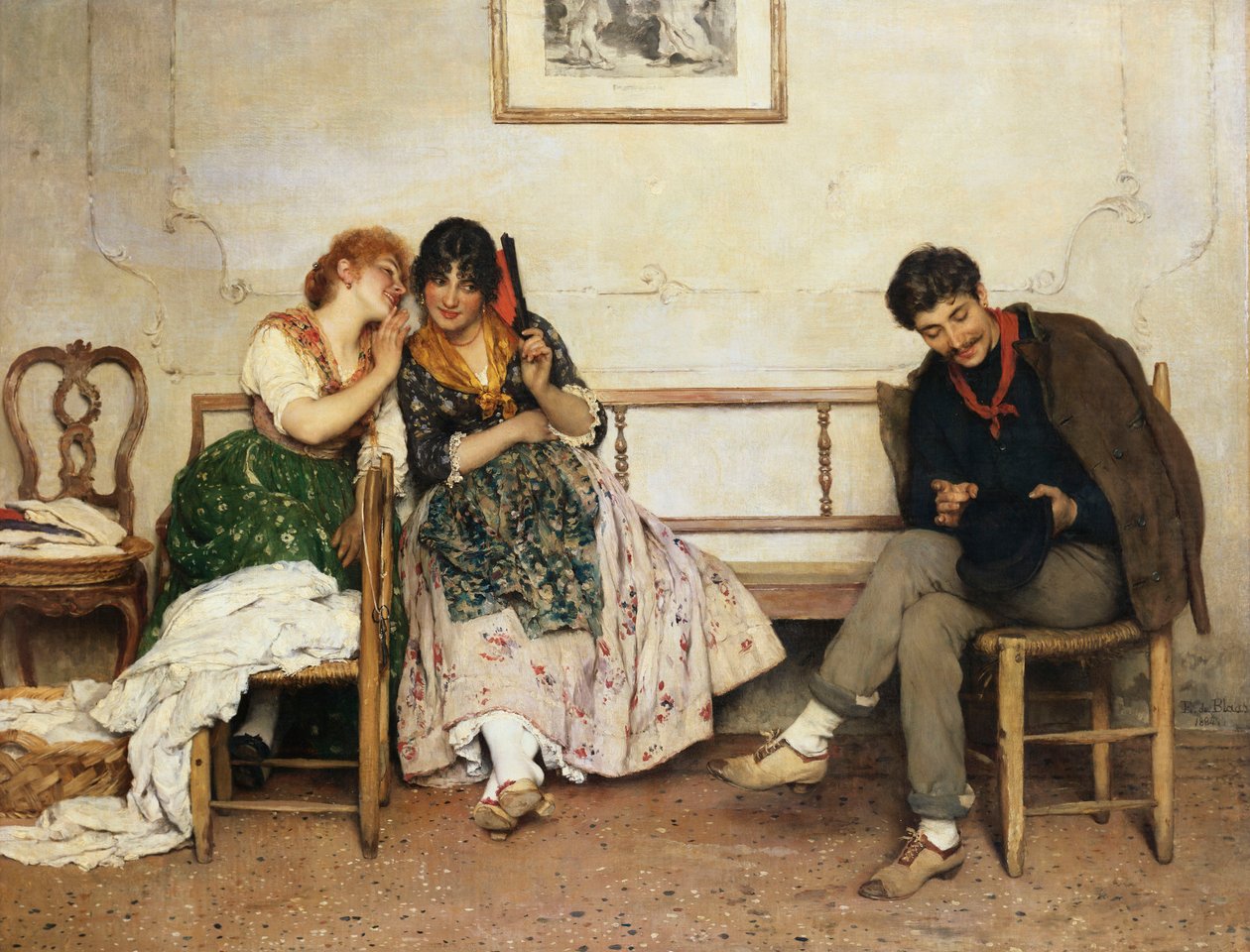Forslag om kærlighed, 1884 af Eugen von Blaas