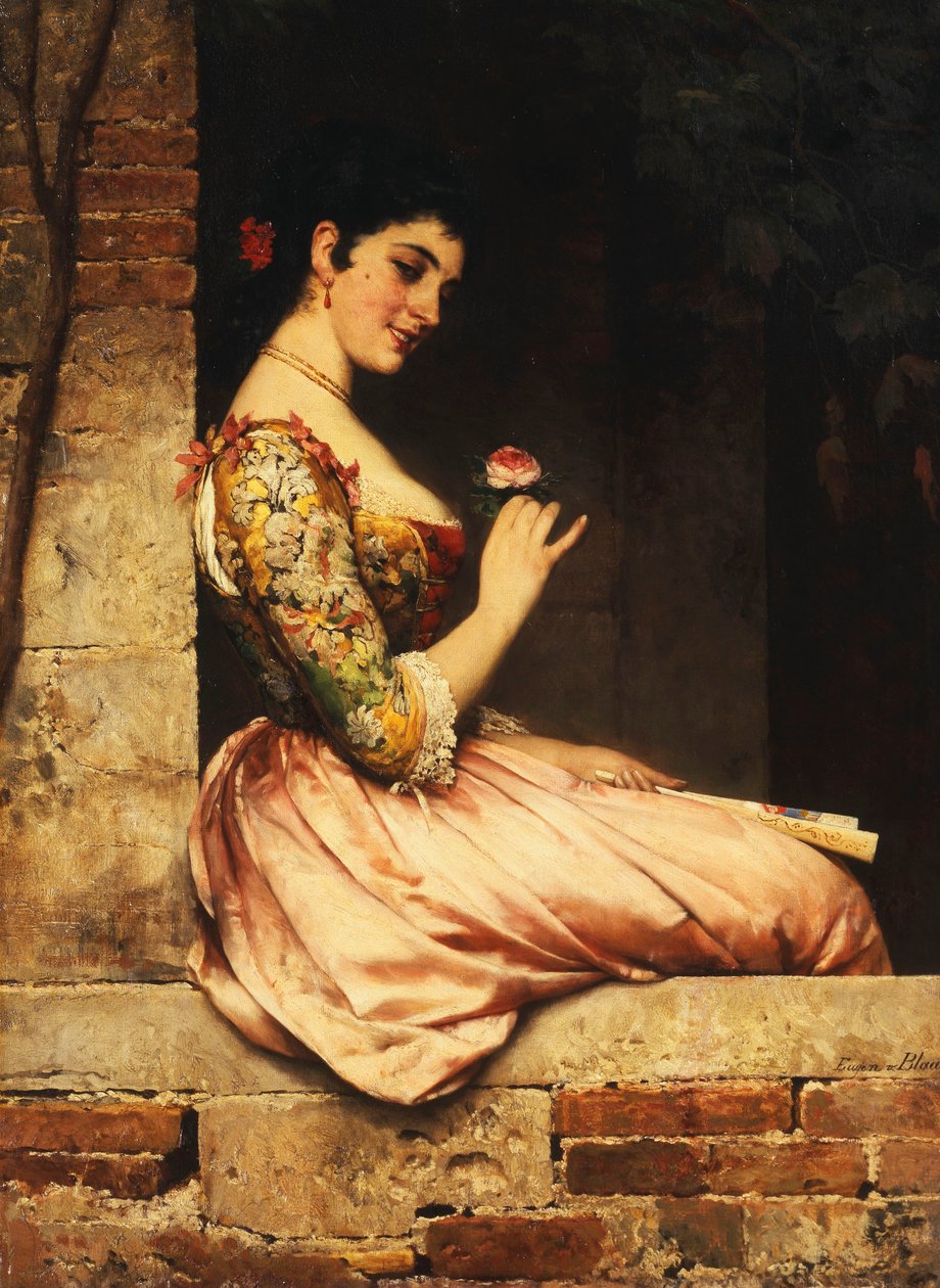 Den lyserøde rose, af Eugen von Blaas
