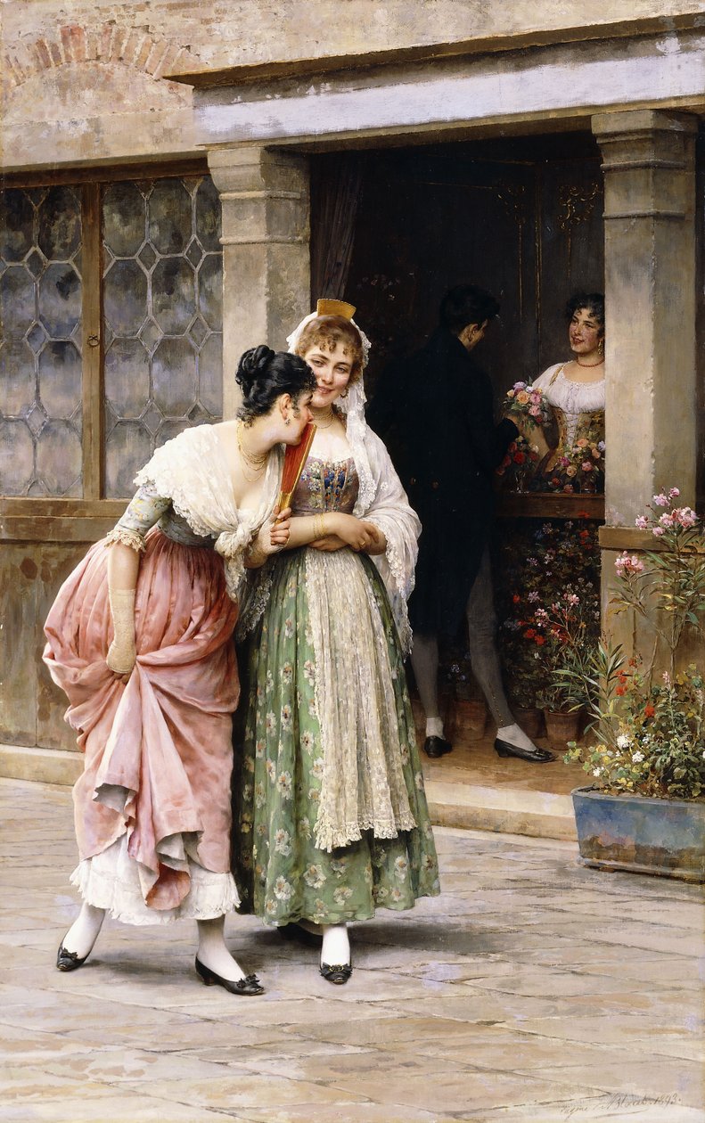 Søndagsbuketten, 1893 af Eugen von Blaas