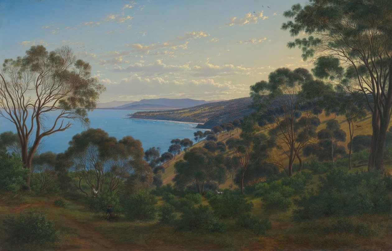Dandenong Ranges fra Beleura af Eugene von Guérard