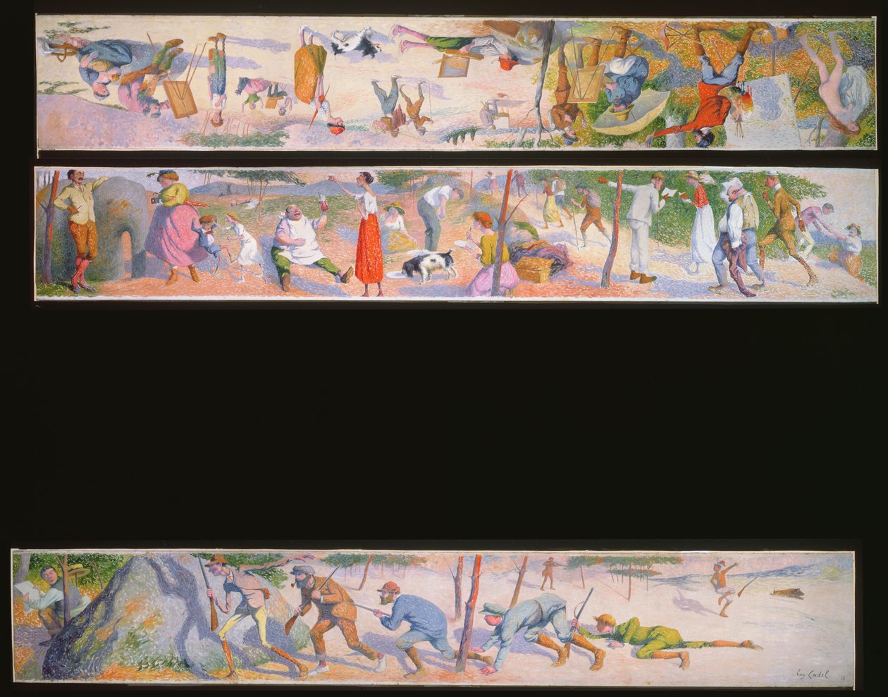 Tre humoristiske scener, 1918 (par 80947) af Eugene Cadel