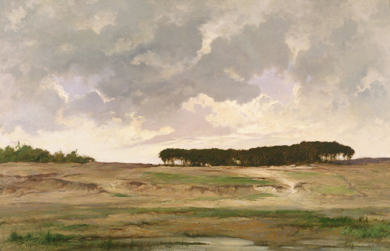 Landskab, 1897 af Eugene Devaux