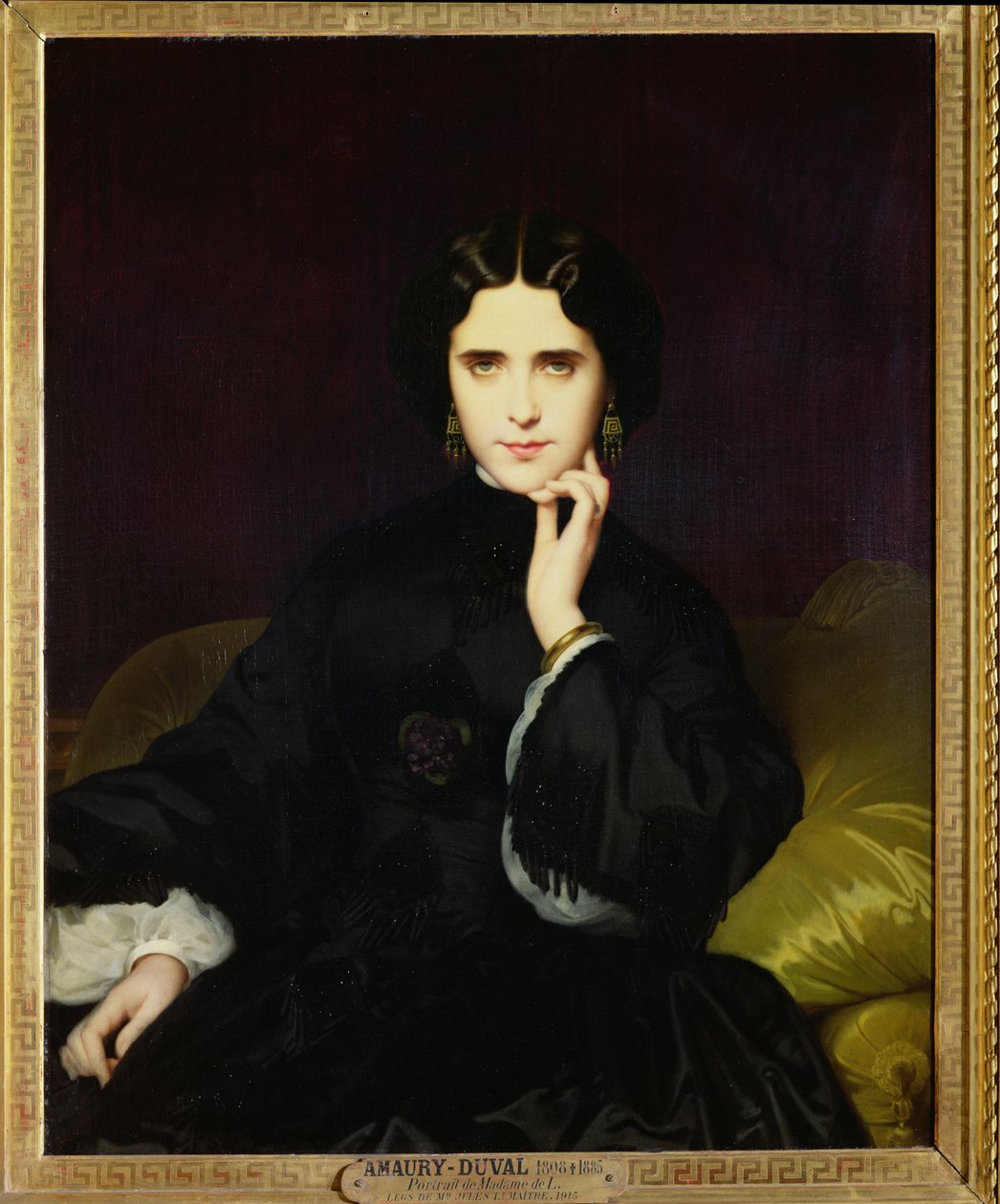 Portræt af Jeanne de Tourbay (1837-1908) 1862 af Eugene Emmanuel Amaury Duval