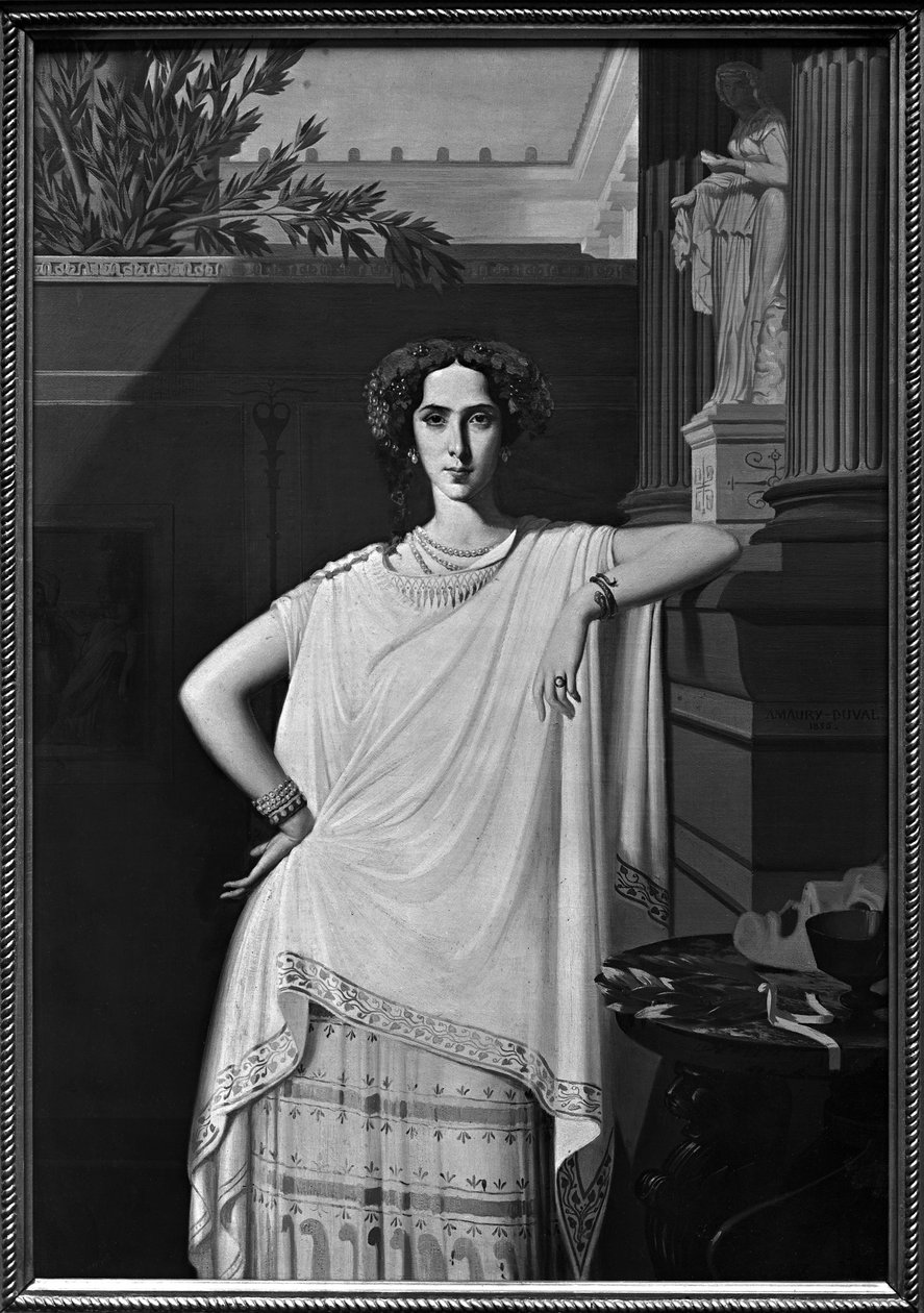 Tragedie eller, Portræt af Rachel, ca. 1854 af Eugene Emmanuel Amaury Duval