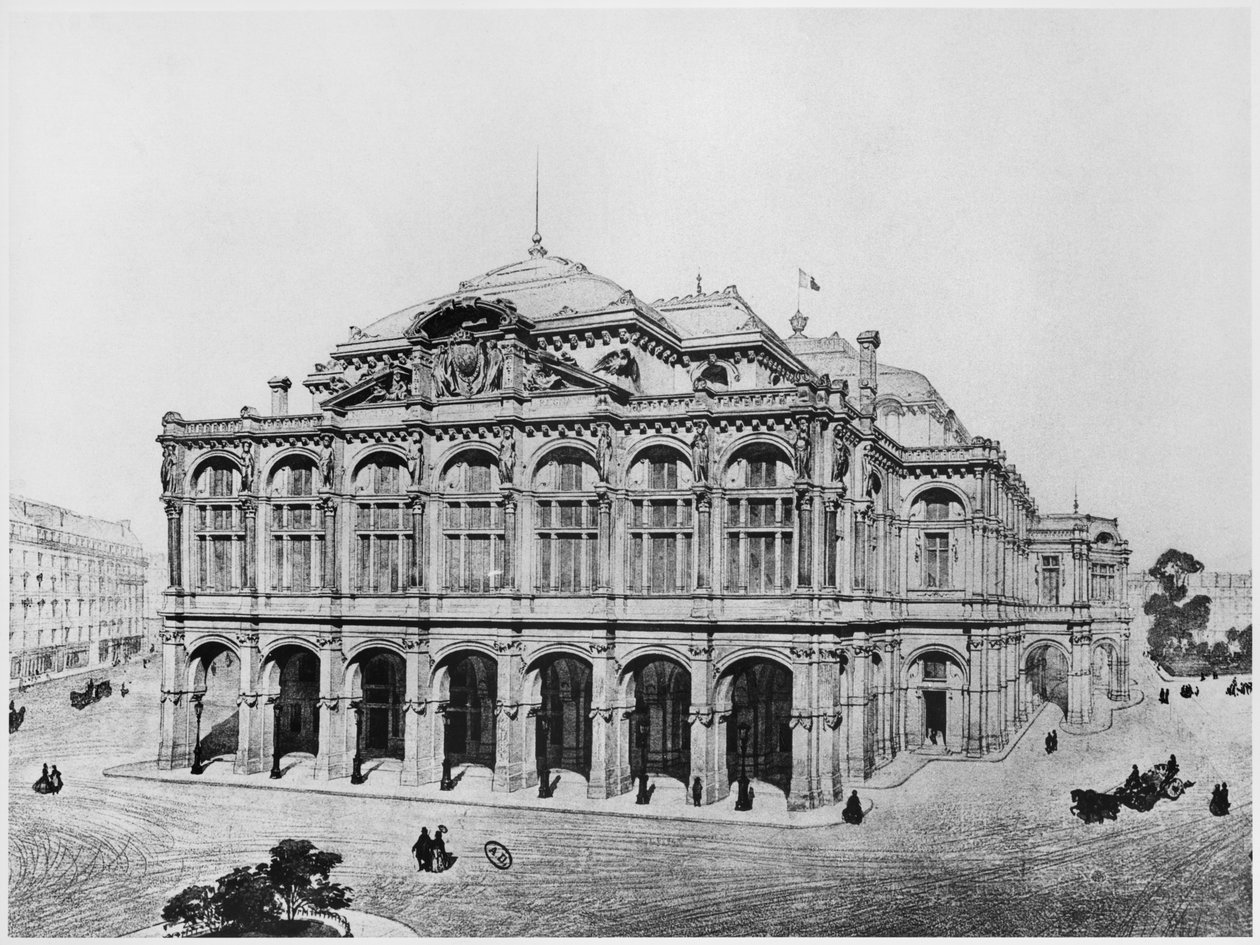 Konkurrenceprojekt for Operaen i Paris af Eugene Emmanuel Viollet le Duc