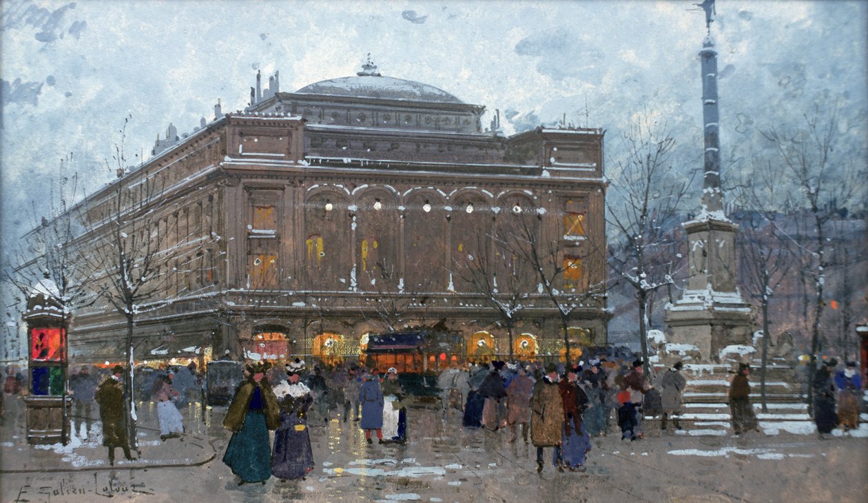 Chatelet-pladsen af Eugene Galien Laloue