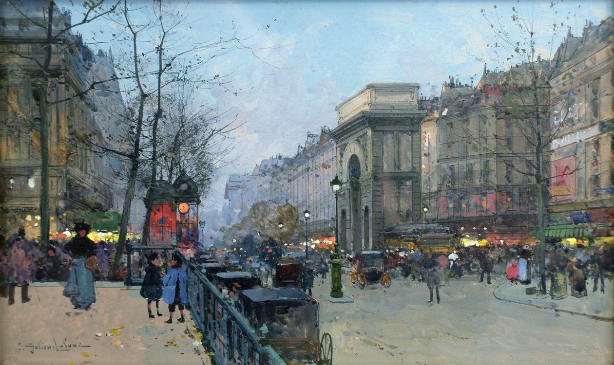 Saint-Martin Gate af Eugene Galien Laloue