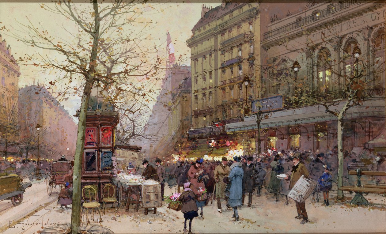 De Store Boulevarder af Eugene Galien Laloue
