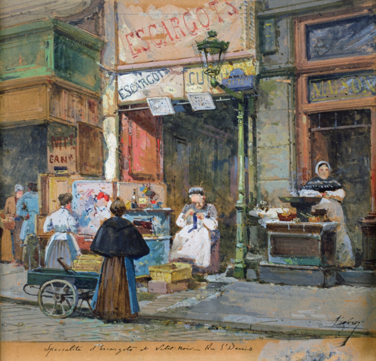 Sneglesælgeren af Eugene Galien Laloue