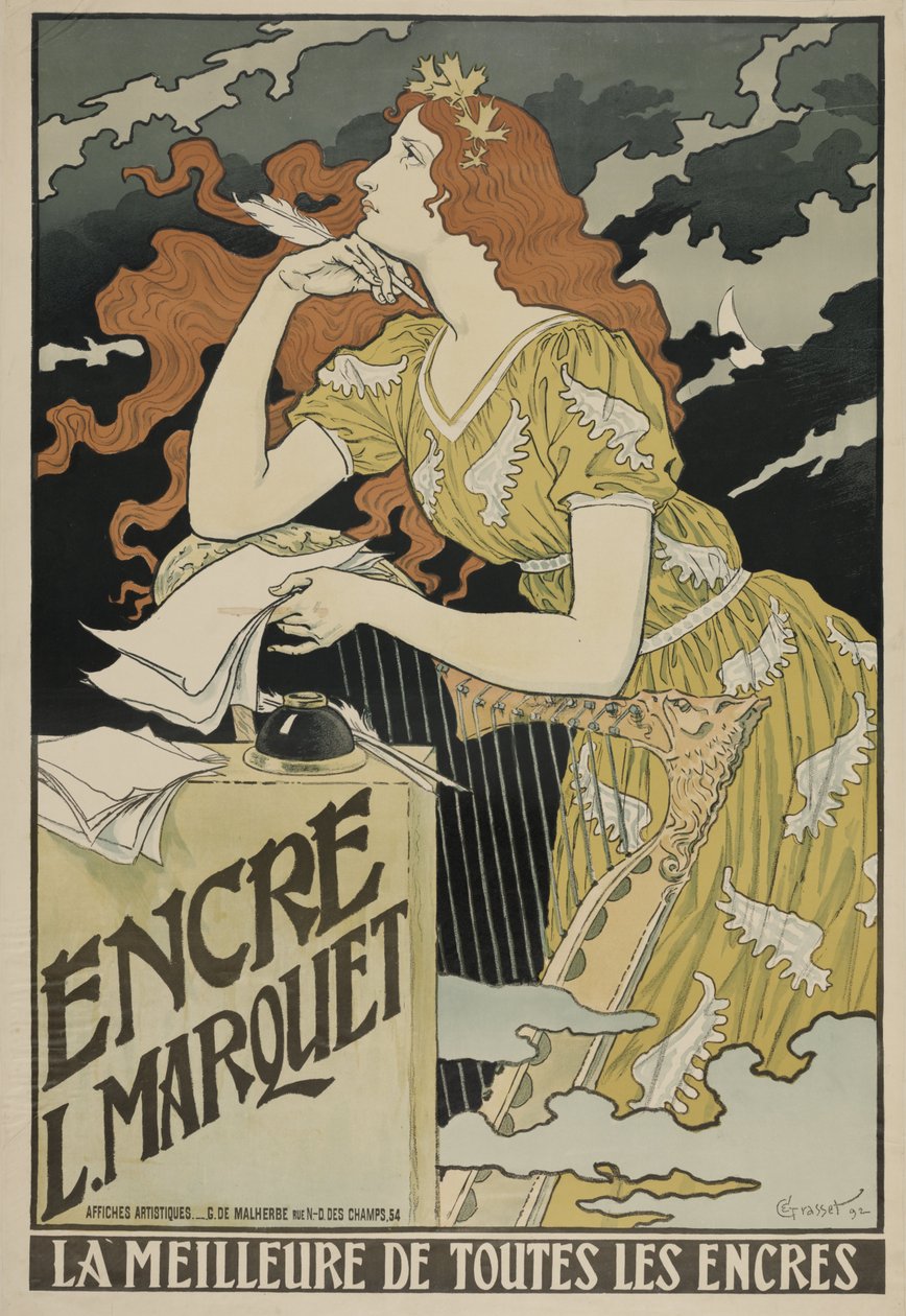 L. Marquet blæk, 1892 af Eugene Grasset