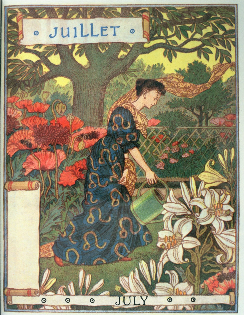 juli af Eugene Grasset