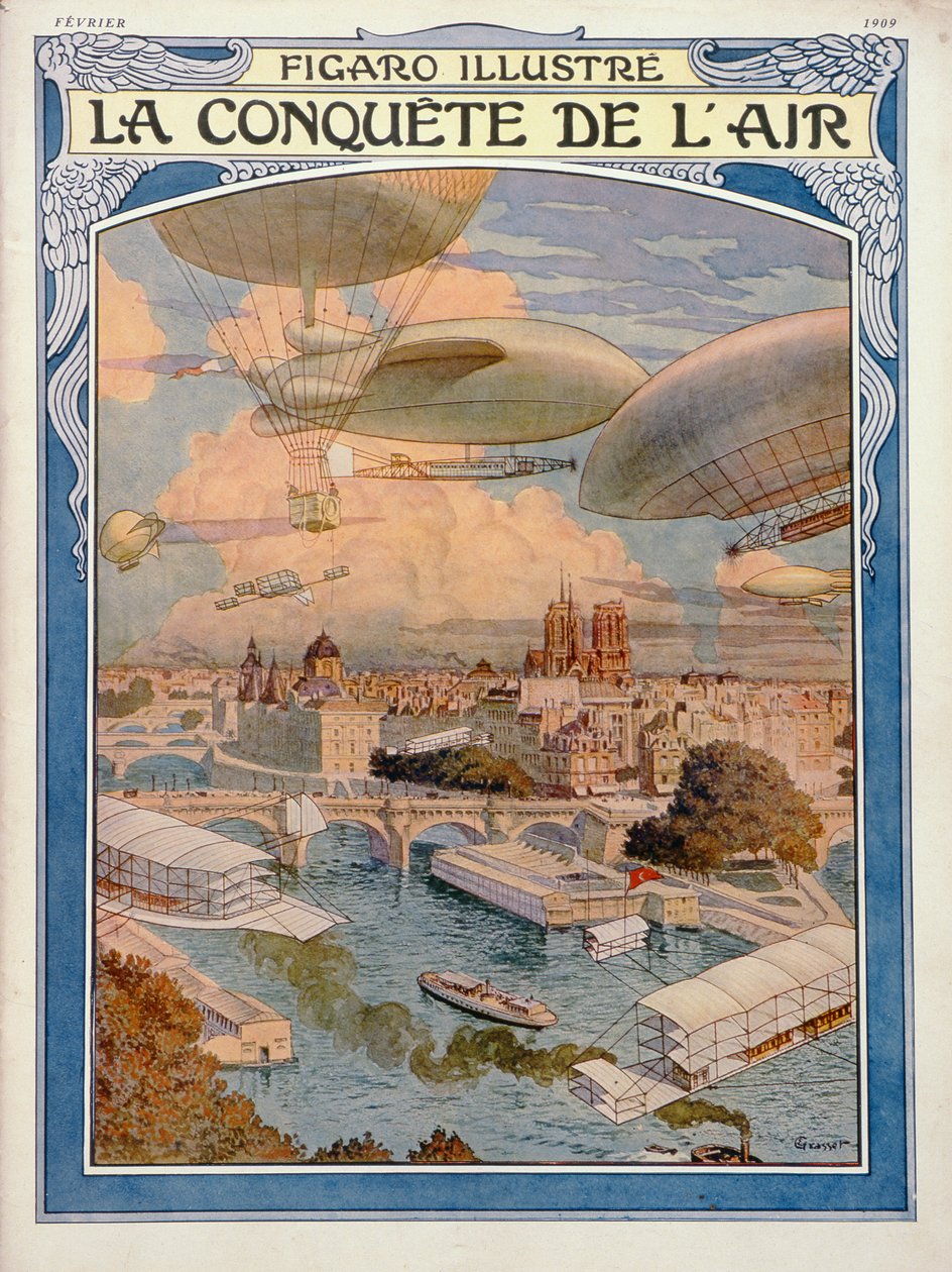 Erobringen af luften, 1909 af Eugene Grasset