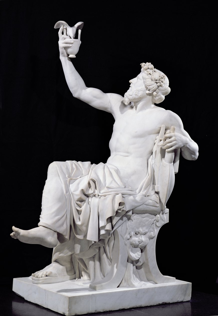 Anacreon, 1851 (marmor) af Eugene Guillaume