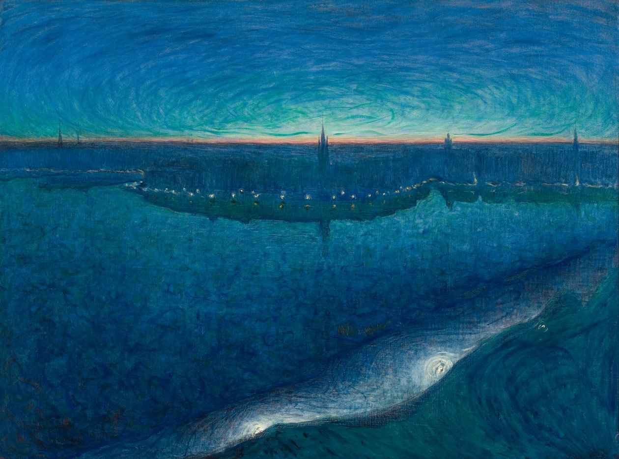 Daggry over Riddarfjarden Daggry over Riddarfjarden af Eugène Jansson