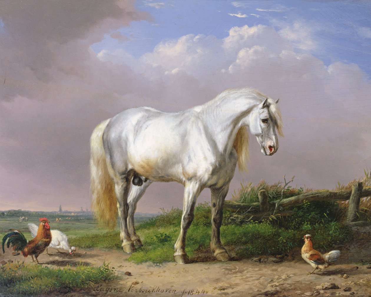Grå hingst af Eugene Joseph Verboeckhoven