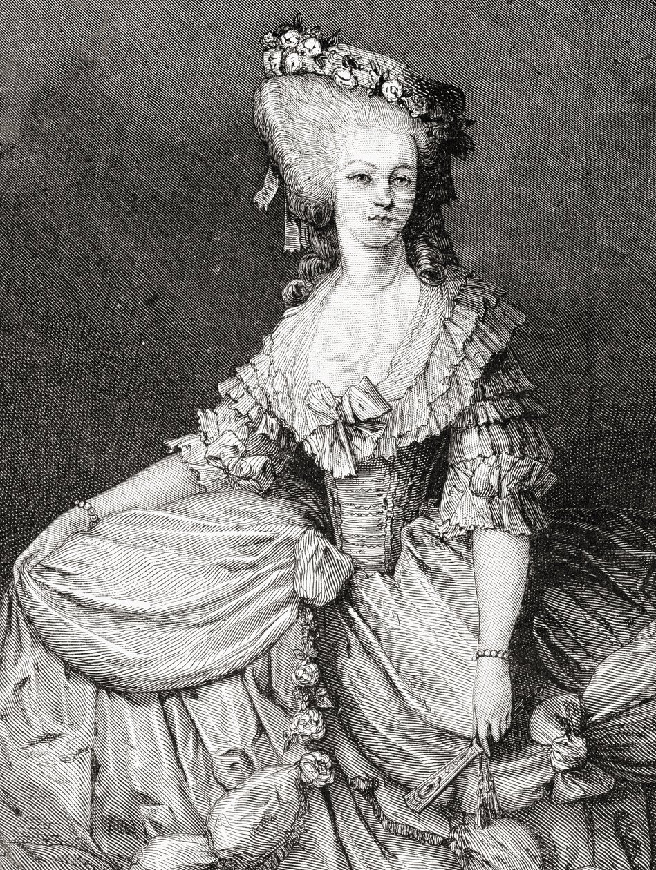 Portræt af Marie Therese Louise, prinsesse af Lamballe (1749-92) graveret af Stephane Pannemaker (1847-1930) af Eugene Joseph Viollat