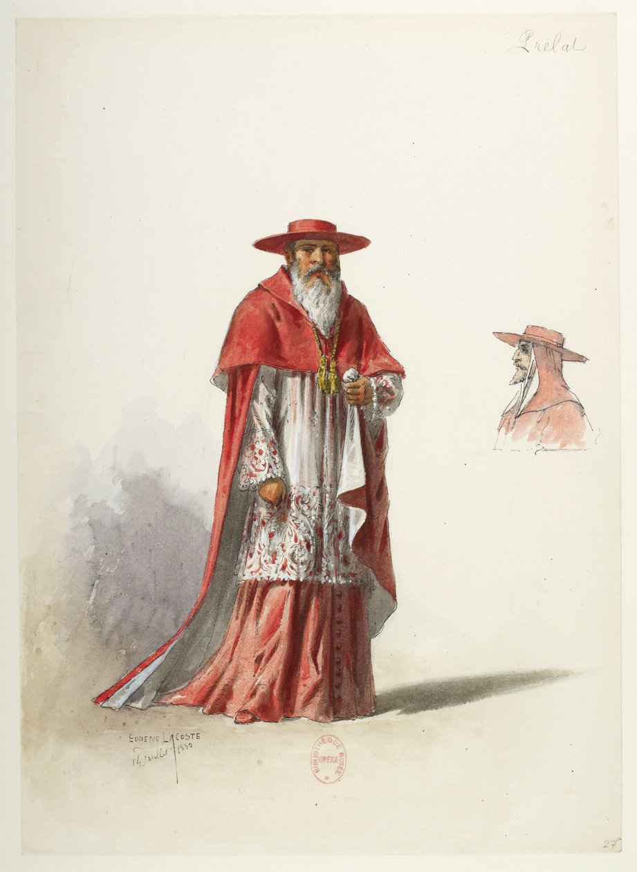 Saint -Saëns - Henry VIII - Kostumemodeller - Lacoste - 27 af Eugene Lacoste