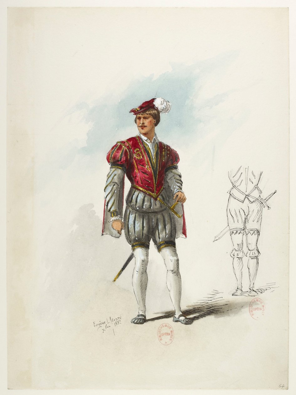 Saint -Saëns - Henry VIII - Kostumemodeller - Lacoste - 64. Kostume af Eugene Lacoste