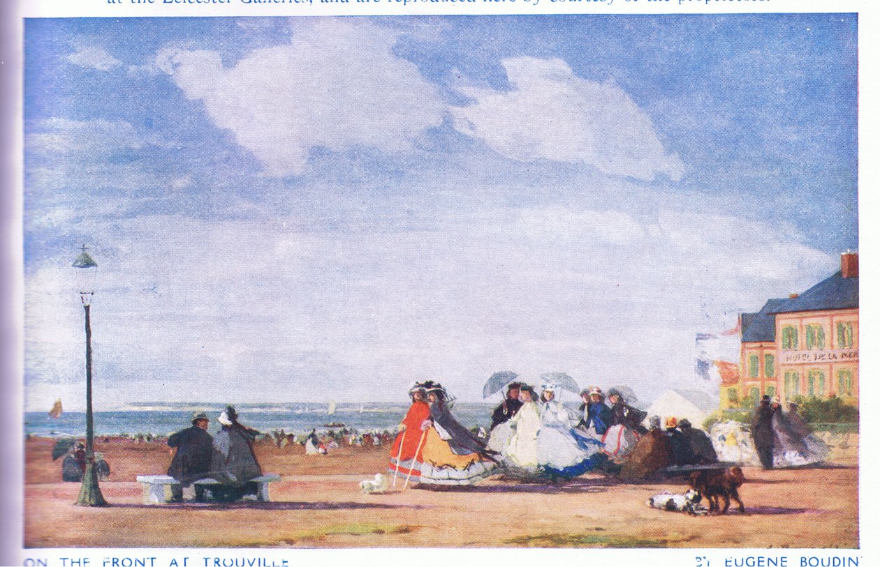 På forsiden ved Trouville af Eugene Louis Boudin