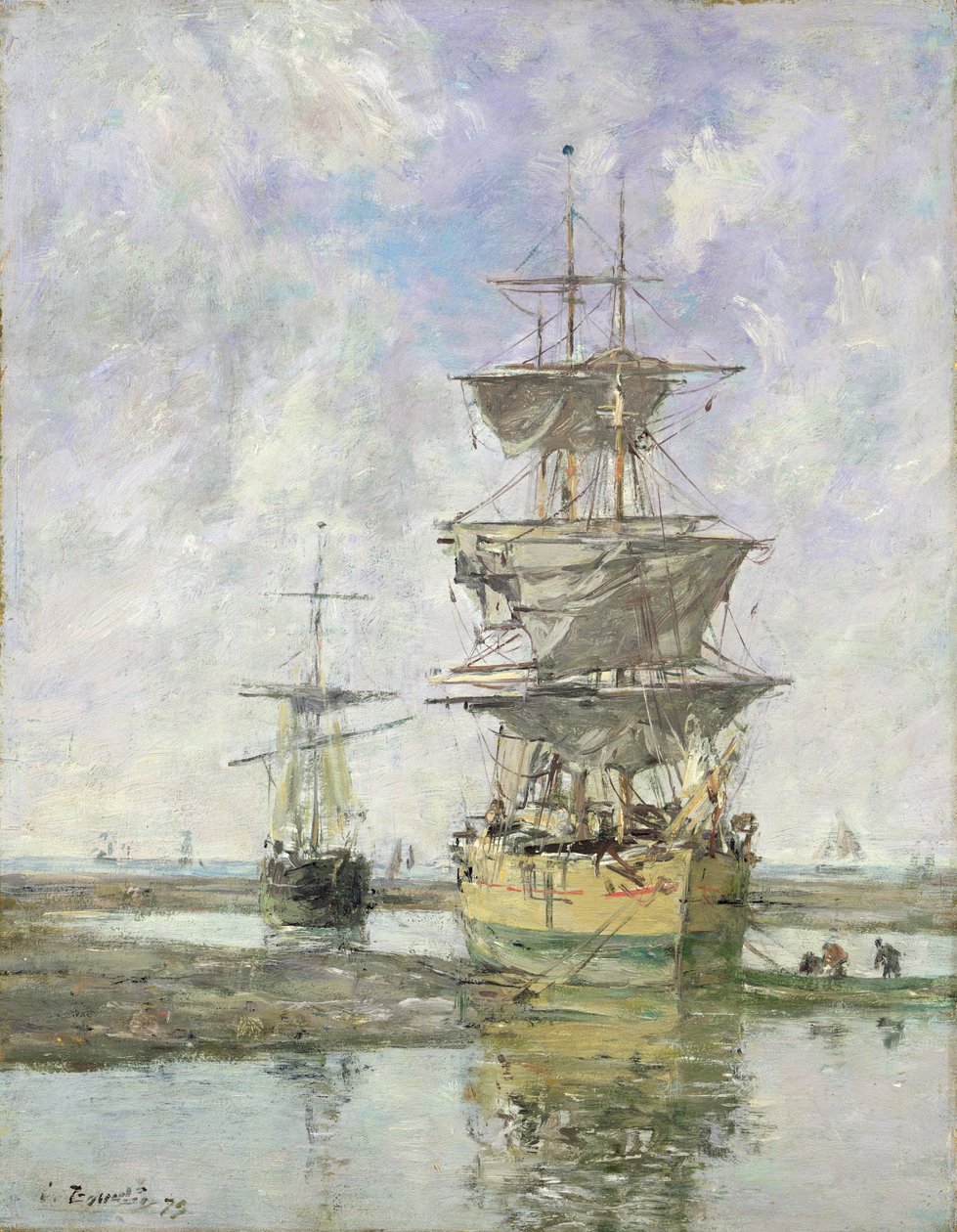 Det store skib, 1879 af Eugene Louis Boudin