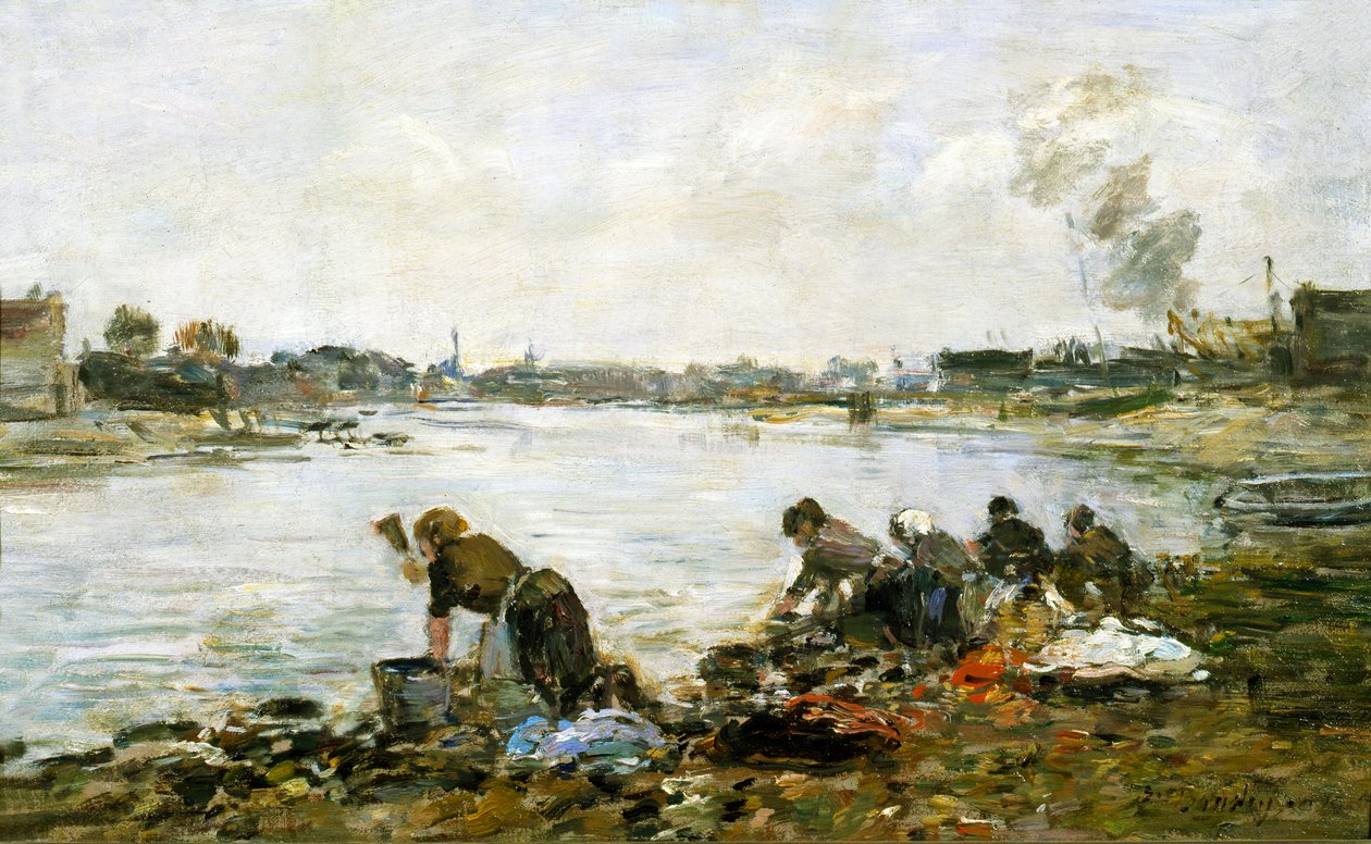Vasketøjerne af Eugene Louis Boudin