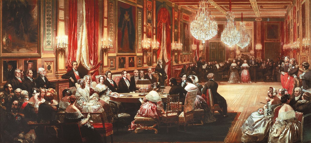 Frankrig, Versailles, Koncert til ære for dronning Victoria af Det Forenede Kongerige i Spejlsalen på Chateau d