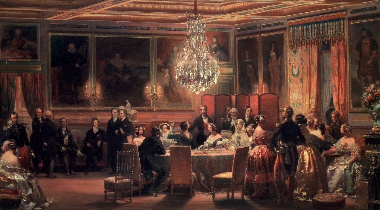 Reception til ære for dronning Victoria på Chateau d