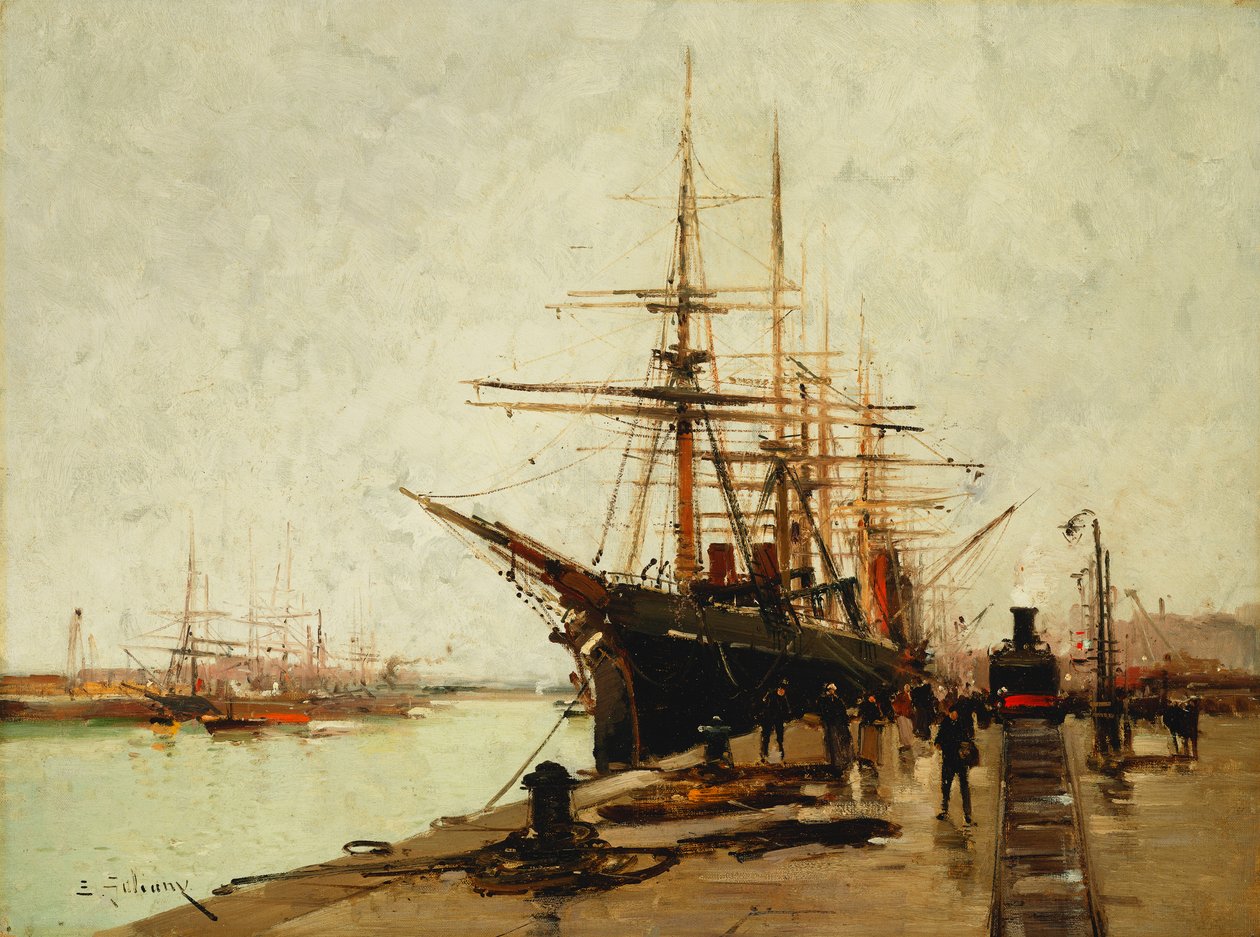 En Havn af Eugene Galien Laloue