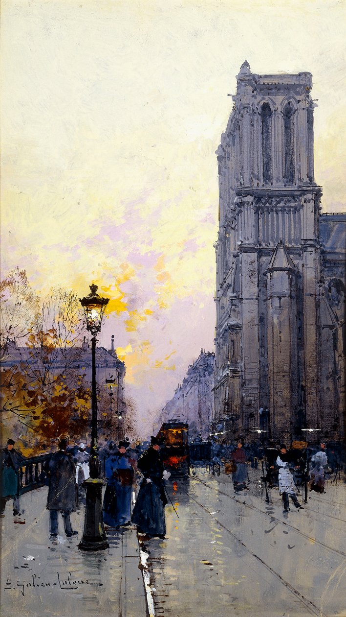 Notre Dame af Paris af Eugene Galien Laloue