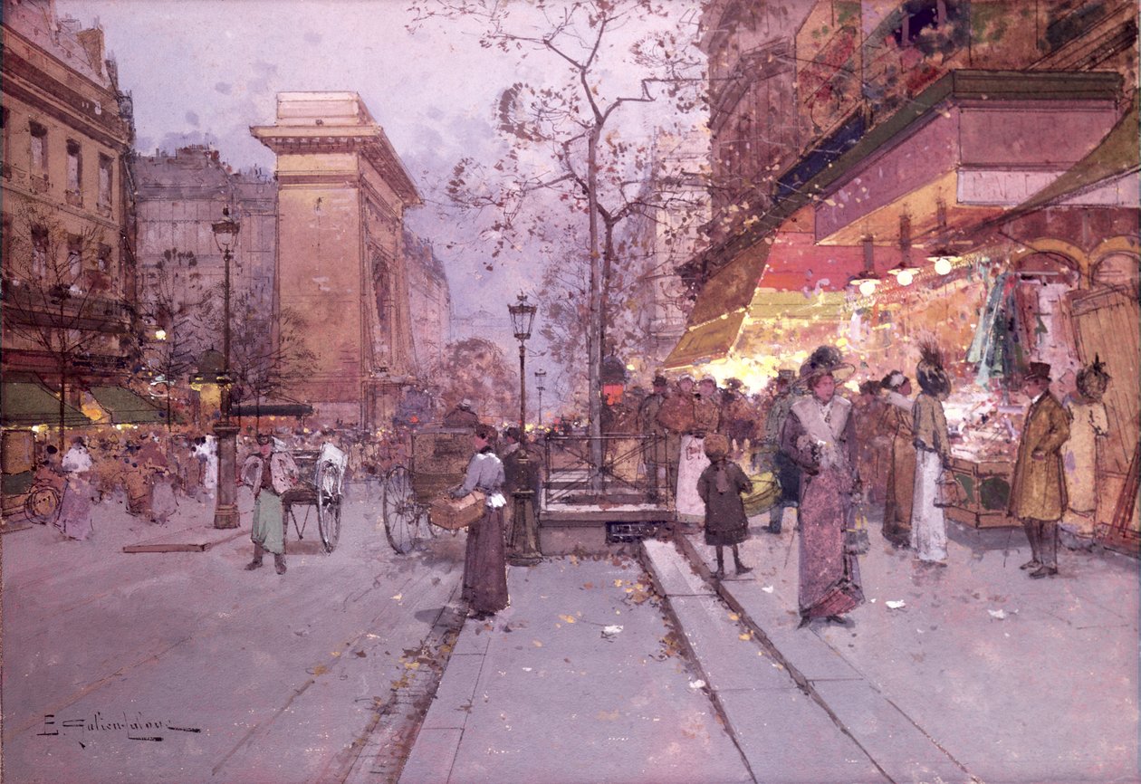 St. Denis Gate af Eugene 1854 1941 Galien Laloue