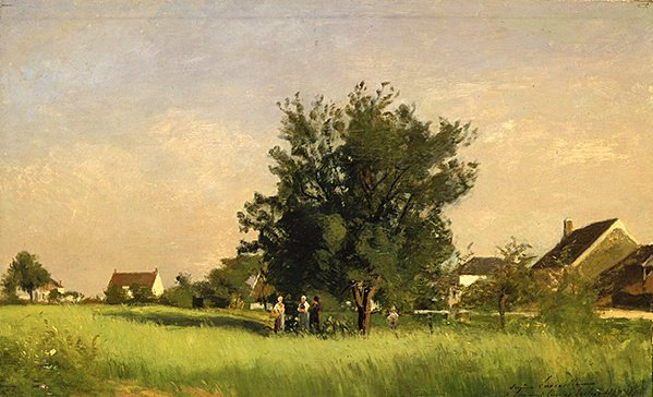 Landskab af Eugene Antoine Samuel Lavieille