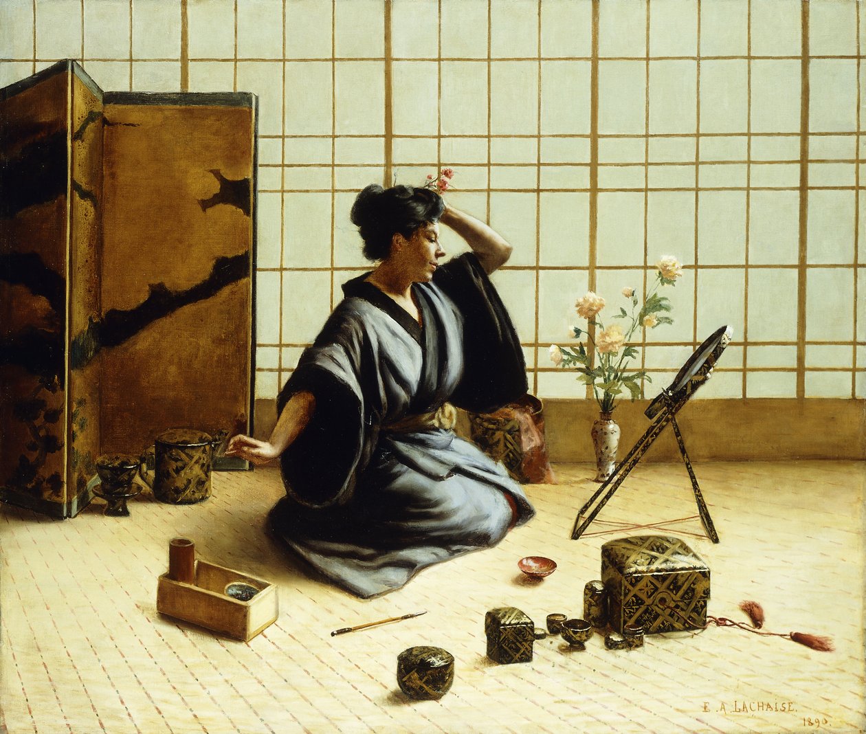 Geisha-pigen, 1890 af Eugene Armand Lachaise