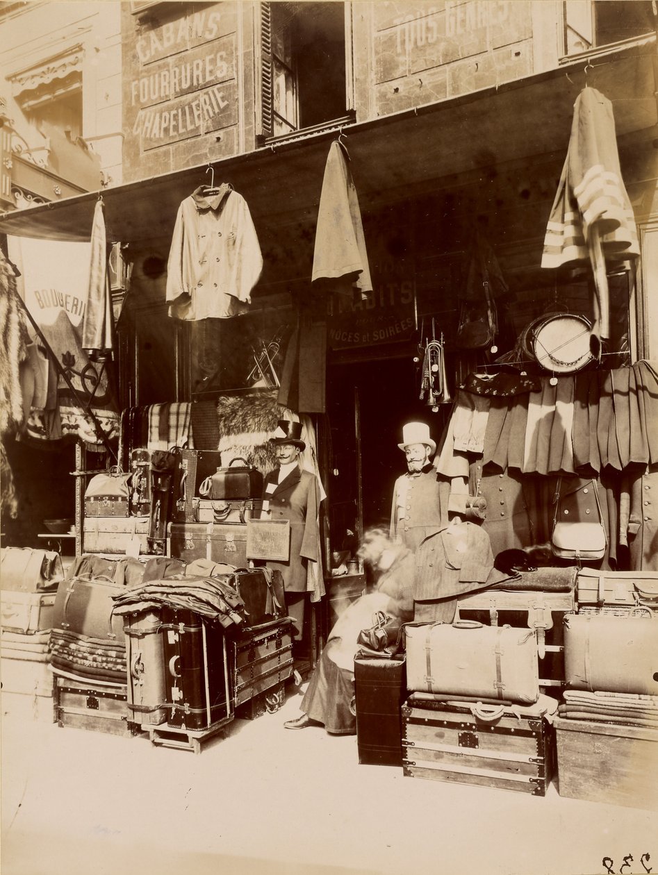 Butik - rue du Petit Thomas af Eugène Atget