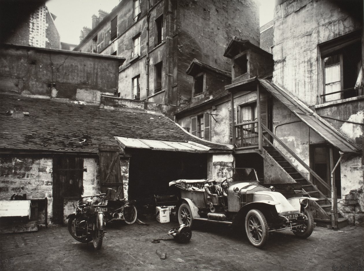 Gård, Rue de Valence af Eugène Atget