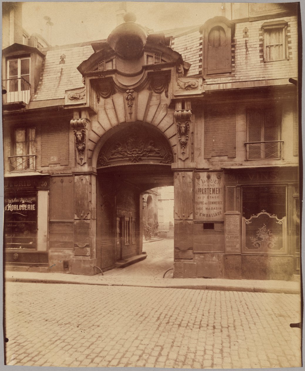 Hôtel du Magistrat de Bordeaux, 30 rue des Francs-Bourgeois af Eugène Atget