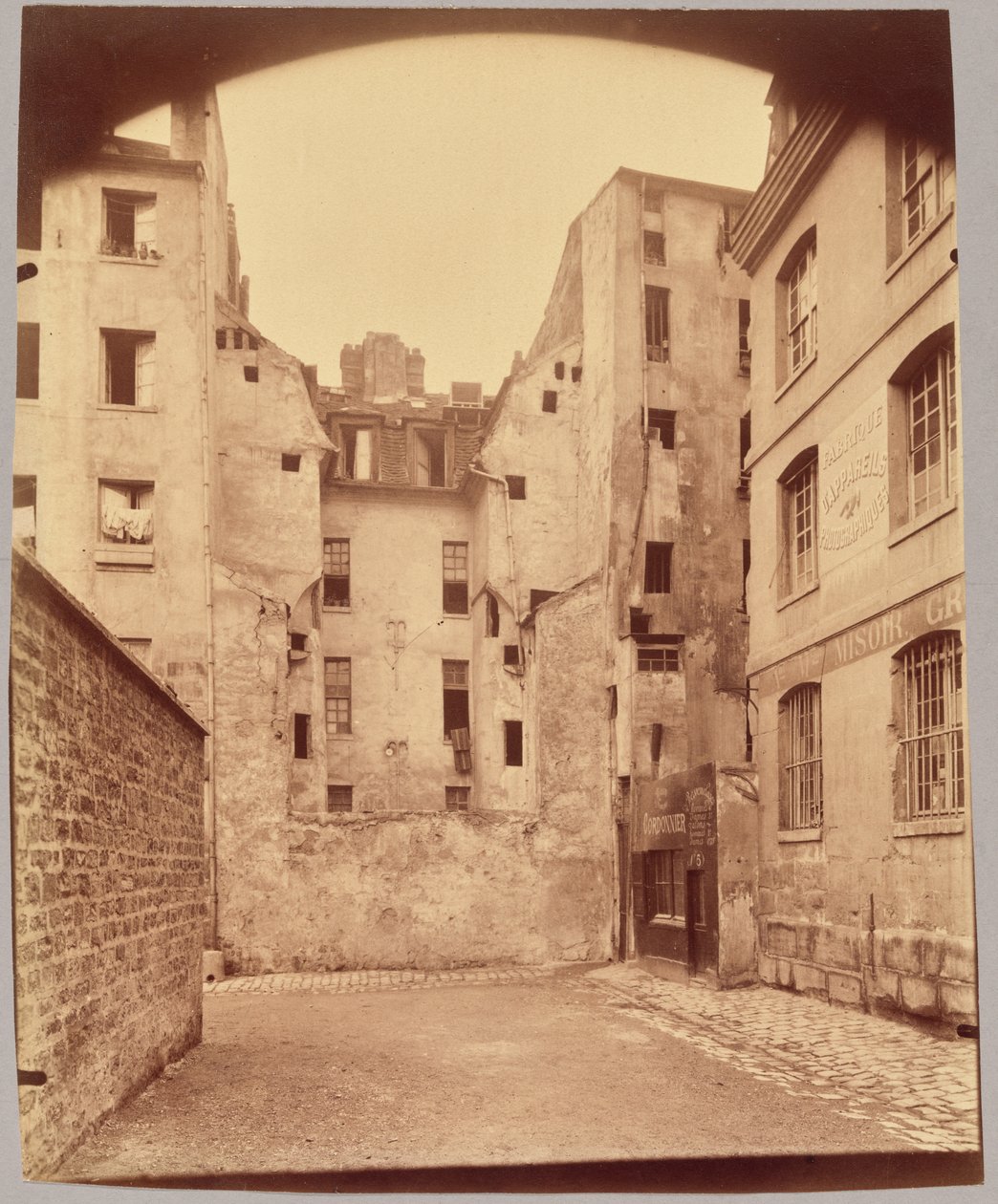 Blindgyden du Bœuf, rue Valette af Eugène Atget