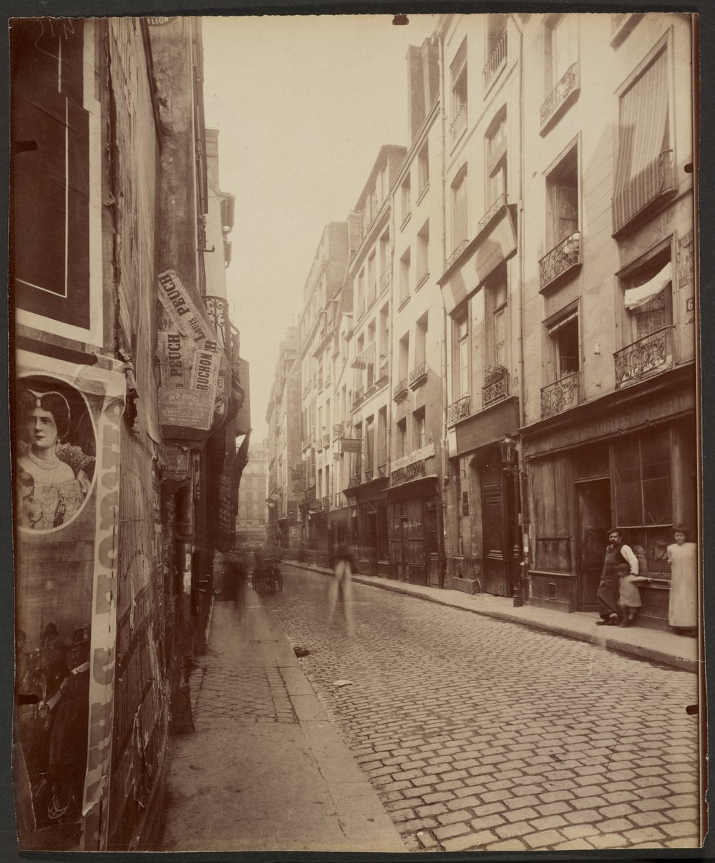 Husene i Rue Grenier Saint-Lazare 4, 6, 8 af Eugène Atget