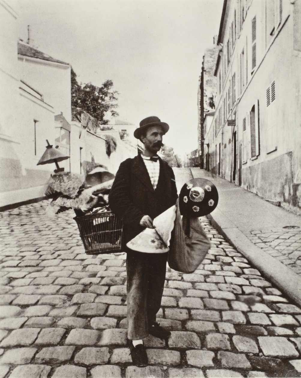 Lampeskærmshandler af Eugène Atget