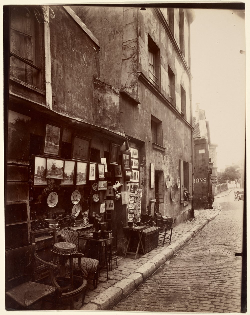 Rue Norvins af Eugène Atget