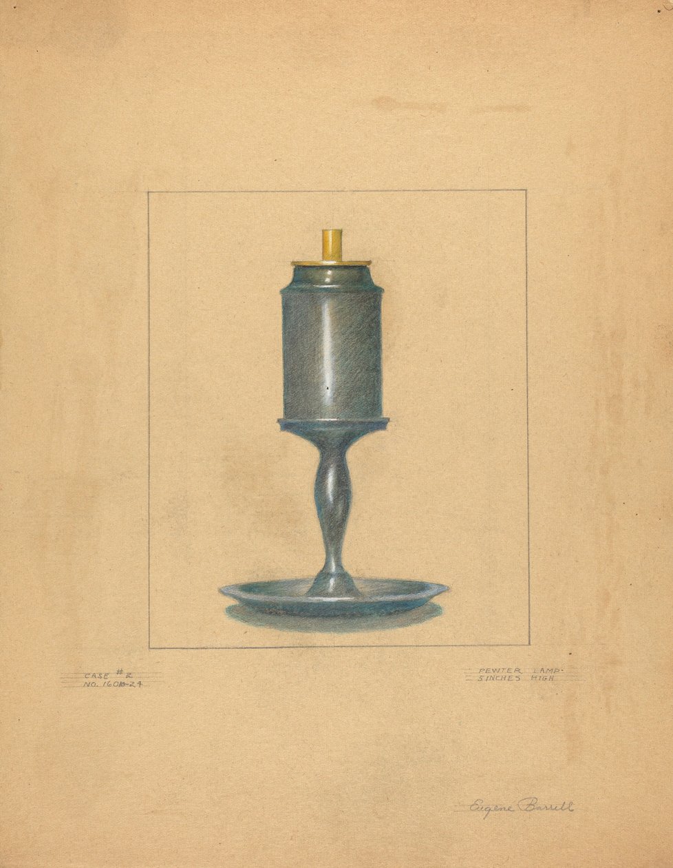 Tin lampe af Eugene Barrell
