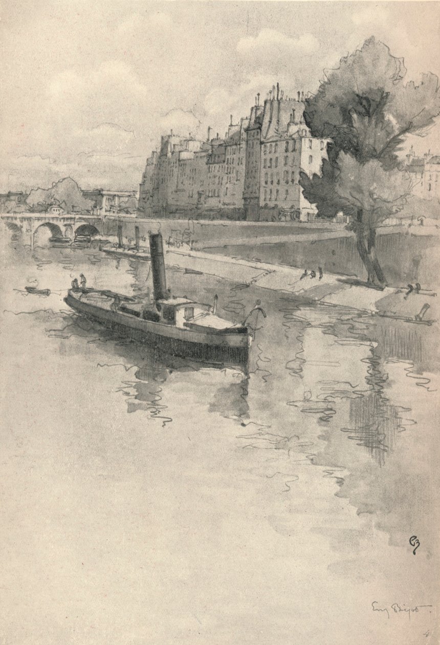 Quai des Orfevres, 1915 af Eugene Bejot
