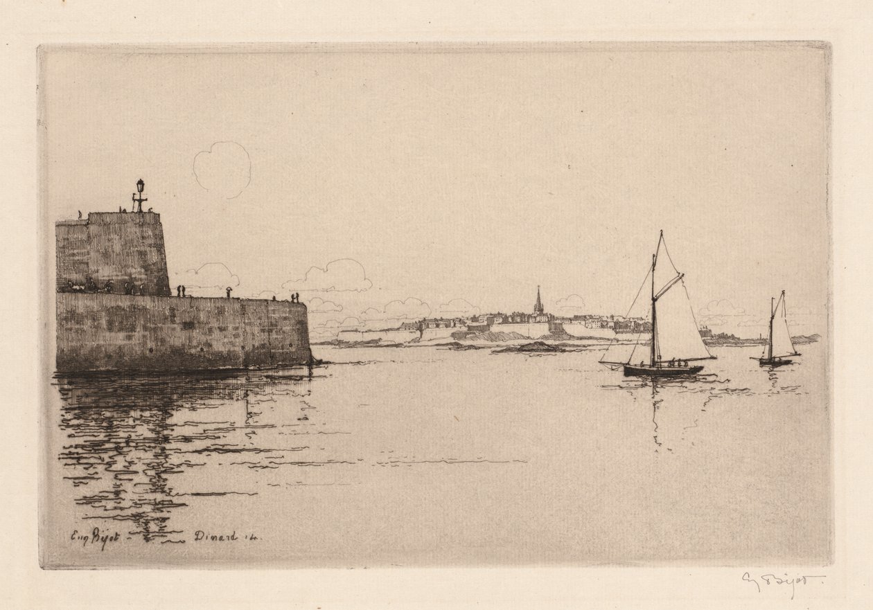Saint-Malo set fra Dinard Saint-Malo set fra Dinard, 1914. af Eugene Bejot