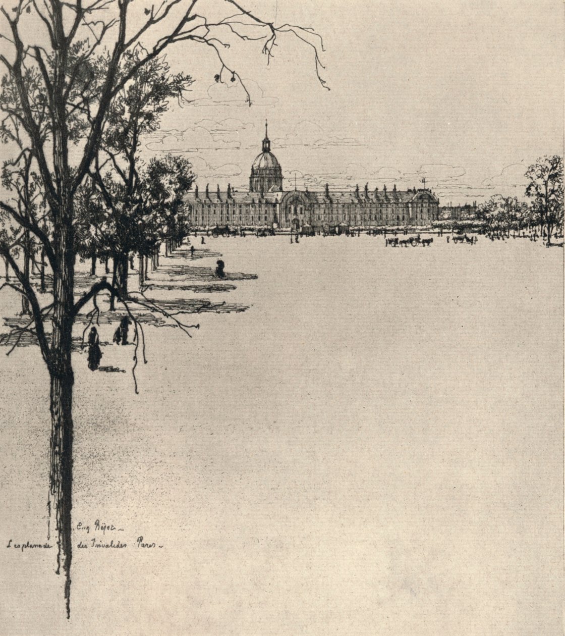 Esplanaden i Les Invalides, 1915 af Eugene Bejot