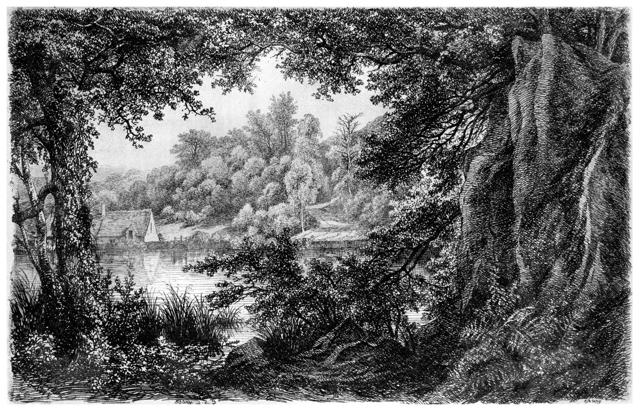 La Chaumière, c1825-1885 1924 af Eugene Bléry